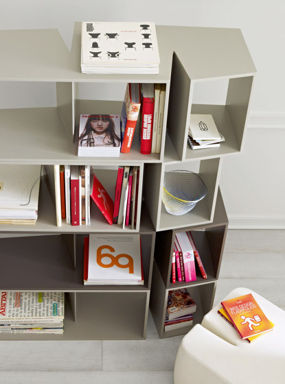 Cuts | Anthracite Lacquered Steel Base For Storage Module | Shelving | Ligne Roset