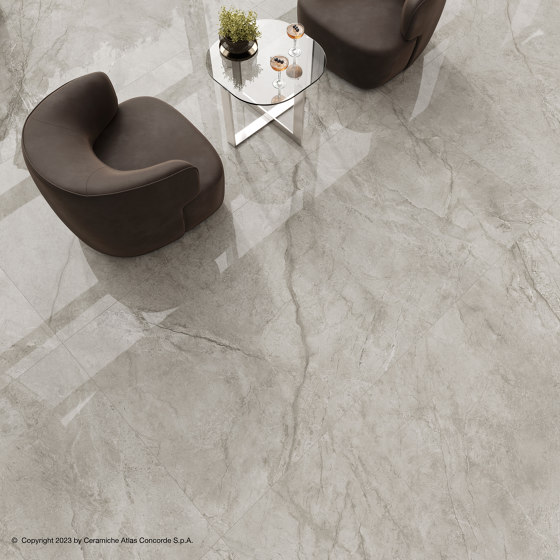 Marvel Meraviglia Grigio Elegante 75x75 Lapp. | Ceramic tiles | Atlas Concorde