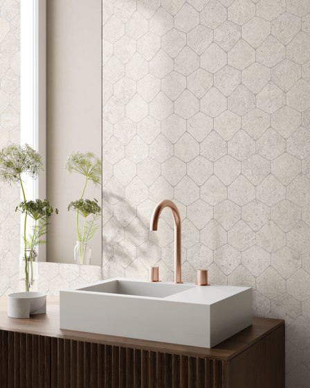 Kalkarea Pearl Mosaico Shape | Ceramic tiles | Ceramiche Supergres