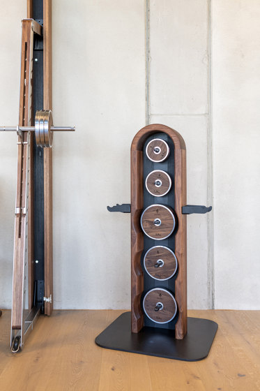 NOHRD WeightPlates Tower Oak | Entrenamiento torso | WATERROWER | NOHRD