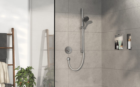 ShowerSelect Comfort S Set de finition pour mitigeur thermostatique encastré | Robinetterie de douche | Hansgrohe