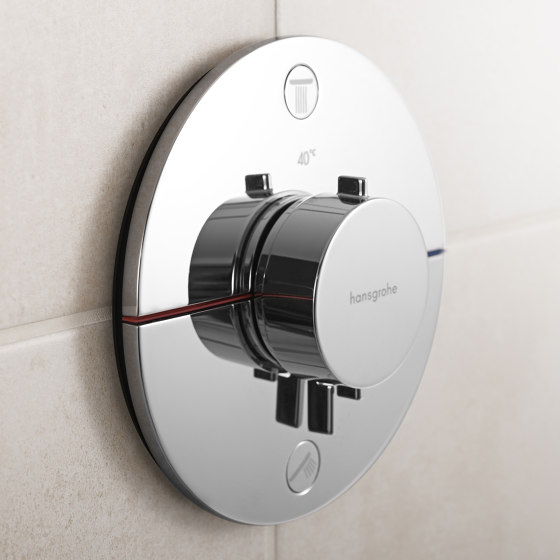 ShowerSelect Comfort S Set de finition pour mitigeur thermostatique encastré | Robinetterie de douche | Hansgrohe