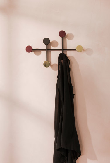 Afteroom Coat Hanger | Black/Brass | Hook rails | Audo Copenhagen