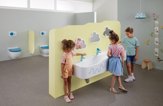 Bambini | Play and washspace forest green / light green | Lavabos | Geberit