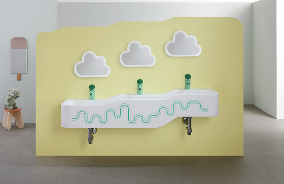 Bambini | Play and washspace forest green / light green | Lavabos | Geberit
