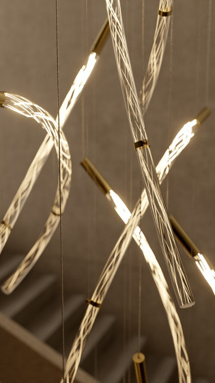 FLARE brushed silver type A | Suspended lights | Bomma