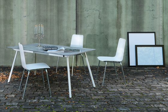 Metal table Arbon 100x65 | Mesas comedor | Schaffner AG
