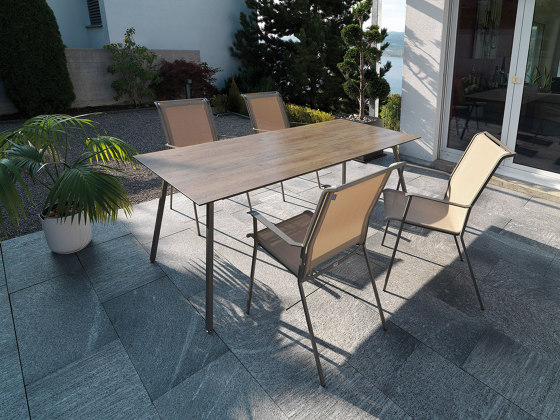 Fiberglass table Chur 160/220x90 extendable | Dining tables | Schaffner AG
