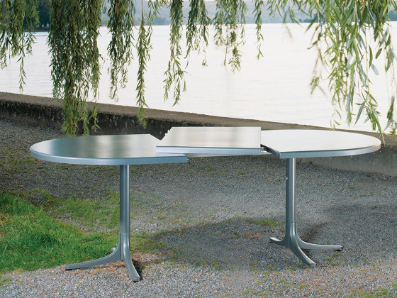 Fiberglass table Schaffhausen oval 160/218x95 extendable | Tavoli pranzo | Schaffner AG