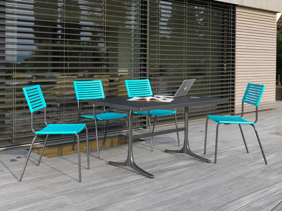 Fiberglass table Schaffhausen oval 160/218x95 extendable | Dining tables | Schaffner AG