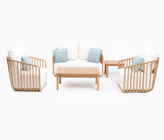 Alvin 2-Seater Sofa - Natural Teak | Sofas | Design Pergola