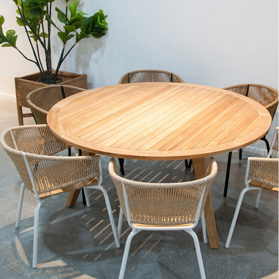 Aren Round Dining Table - Natural Teak | Mesas comedor | Design Pergola