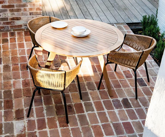 Aren Round Dining Table - Natural Teak | Mesas comedor | Design Pergola