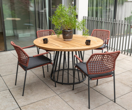 Bolzano Dining Chair - Terracotta Rope | Chaises | Design Pergola