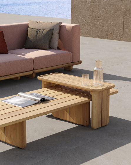 Cross Low Coffee Table - Natural Teak | Mesas de centro | Design Pergola