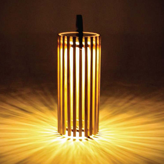 Cube Lamp Large H51cm - Natural Teak | Outdoor floor lights | Design Pergola