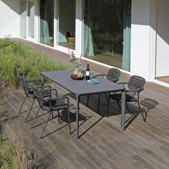 Fener Dining Table 240x100cm, Mocha - Sand Ceramic Top | Tavoli pranzo | Design Pergola