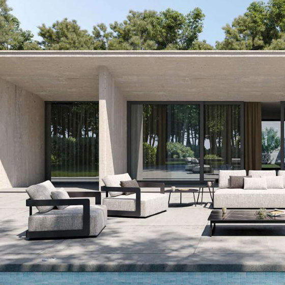 Mars ALU 3-Seater Sofa | Divani | Design Pergola