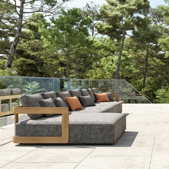 Mars Teak 3-Seater Sofa | Canapés | Design Pergola