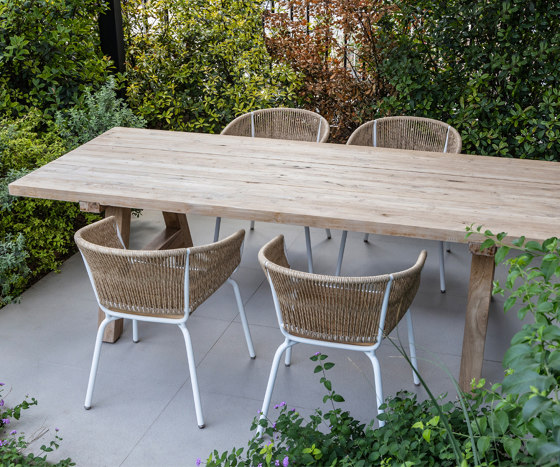 Tower Dining Table - Recycled Teak | Mesas comedor | Design Pergola