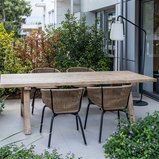 Tower Garden Bench - Natural Teak | Benches | Design Pergola