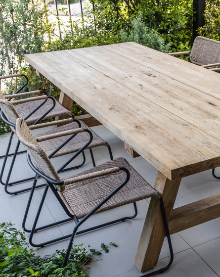 Tower Dining Table - Recycled Teak | Dining tables | Design Pergola