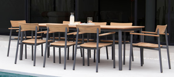 Vera ALU Dining Table 160x90cm - Anthracite | Tavoli pranzo | Design Pergola