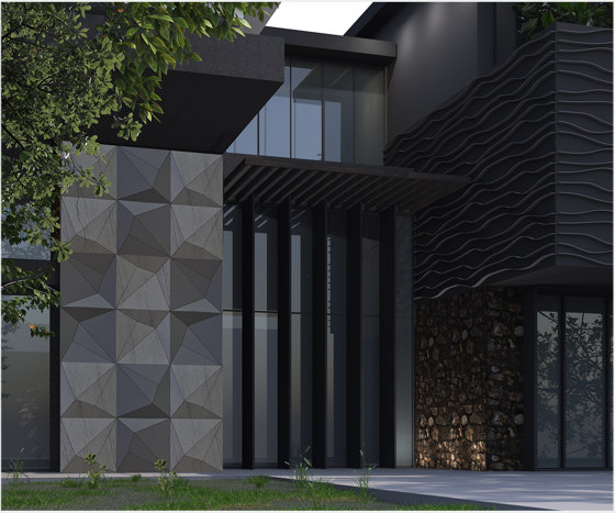 Outdoor Neka Panel B Compact Anthracite | Facade systems | Mikodam