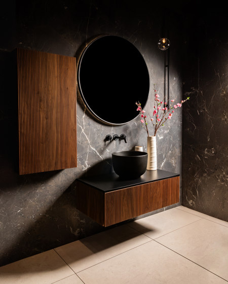 Nara | Wall Mounted Wash Basin with Overflow | Lavabos | BAGNODESIGN