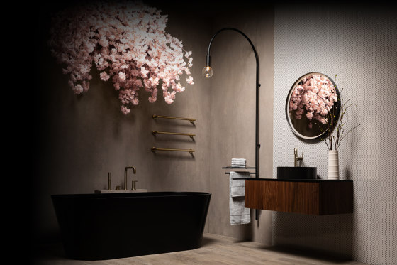 Nara | Wall Mounted Wash Basin with Overflow | Lavabos | BAGNODESIGN