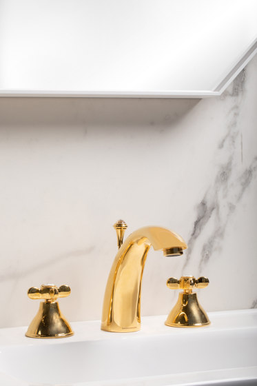 Classic | 3 Hole Deck Mounted Basin Mixer | Wash basin taps | BAGNODESIGN