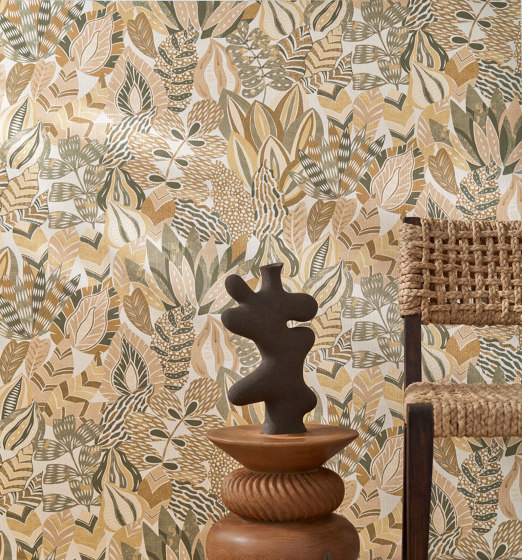 ALFABIA KAKI/VANILLE | Wall coverings / wallpapers | Casamance