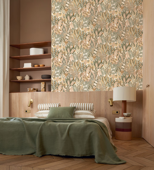 ALFABIA KAKI/VANILLE | Wall coverings / wallpapers | Casamance