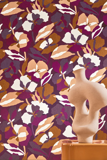 AMARYLLIS SAUGE/NACRÉ | Wall coverings / wallpapers | Casamance