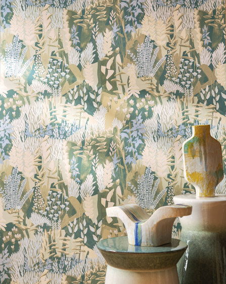 ERICA MARINE/OCRE | Wall coverings / wallpapers | Casamance