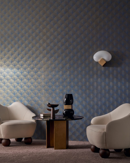 NEREIDES MARRON GLACÉ/DORÉ | Wall coverings / wallpapers | Casamance