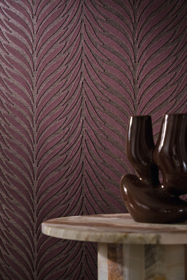 ORNEMENTA AUBERGINE EBENE | Carta parati / tappezzeria | Casamance