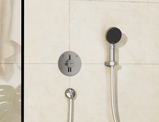 DuoTurn E Mezclador empotrado para 2 funciones | Grifería para duchas | Hansgrohe