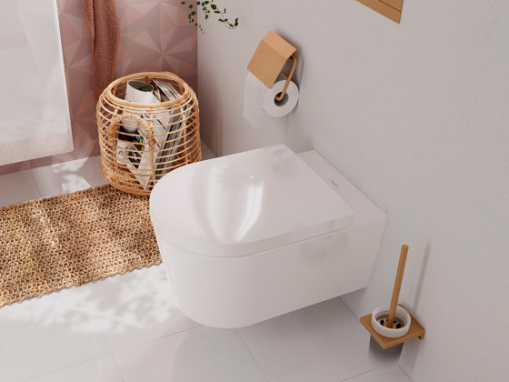 EluPura S Set de inodoro suspendido 540 rimless, AquaHelix Flush, con asiento y tapa con SoftClose y QuickRelease, Slim, SmartClean | Inodoros | Hansgrohe