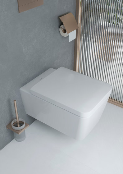 EluPura S Set de inodoro suspendido 540 rimless, AquaHelix Flush, con asiento y tapa con SoftClose y QuickRelease, Slim, SmartClean | Inodoros | Hansgrohe