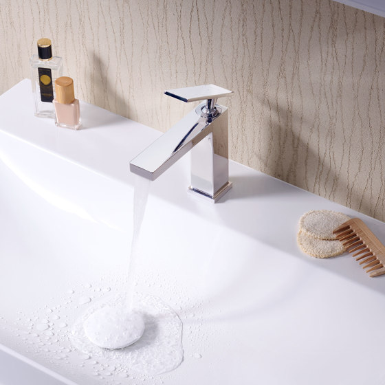 Tecturis S Mitigeur de lavabo 2 trous 150 CoolStart avec vidage | Robinetterie pour lavabo | Hansgrohe