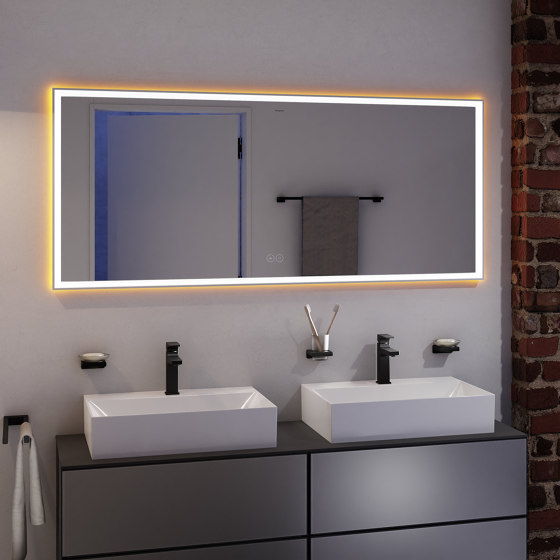 Xarita E Specchio con luci LED 500/50 sensore a infrarossi | Specchi da bagno | Hansgrohe