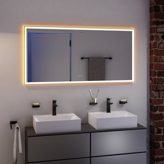 Xarita S Specchio con luci LED 900/50 sensore touch capacitivo | Specchi da bagno | Hansgrohe