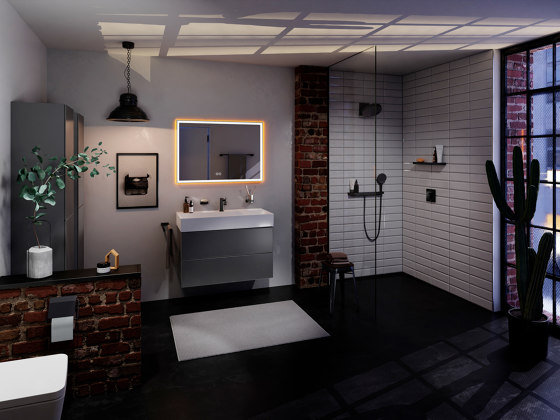 Xarita S Specchio con luci LED 900/50 sensore touch capacitivo | Specchi da bagno | Hansgrohe