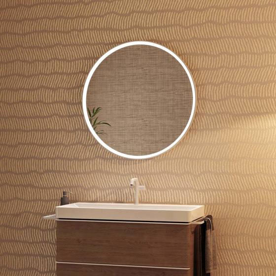 Xevolos E Colonne 400/360 Beige mat, charnière de porte droite | Miroirs de bain | Hansgrohe