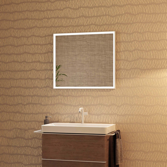 Xevolos E Columna alta beige arena mate 400/360, bisagra a la derecha | Espejos de baño | Hansgrohe