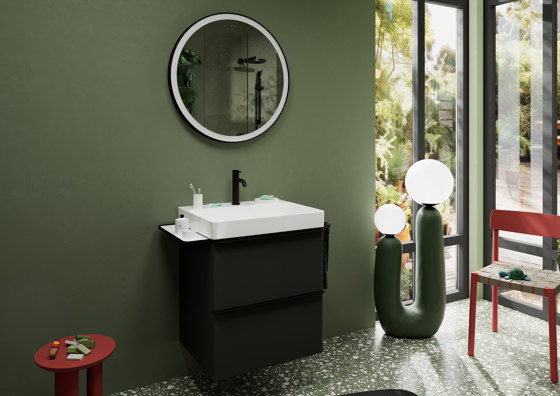 Xelu Q Lavabo 800/480 senza foro rubinetto senza troppopieno, SmartClean | Lavabi | Hansgrohe