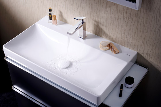 Xelu Q Base sottolavabo con 2 cassetti Rovere Naturale 780/475 per lavabo | Mobili lavabo | Hansgrohe