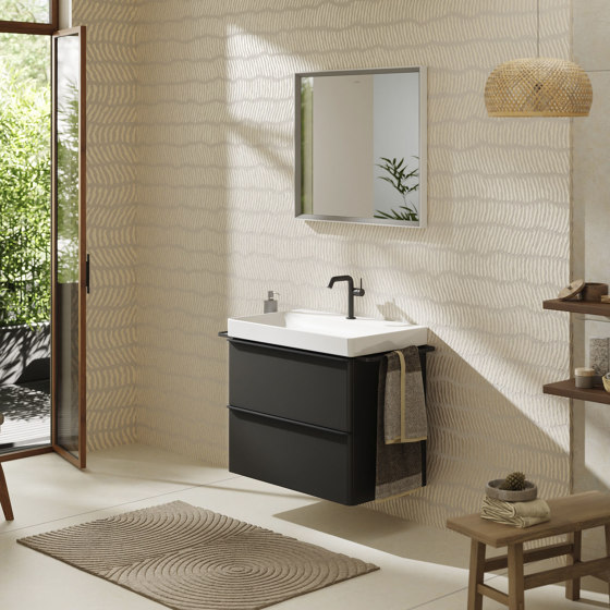 Xelu Q Base sottolavabo con 2 cassetti Rovere Naturale 780/475 per lavabo | Mobili lavabo | Hansgrohe