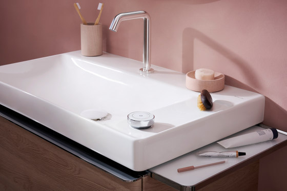 Xelu Q Lavamani da appoggio 600/480 senza foro rubinetteria e troppopieno, SmartClean | Lavabi | Hansgrohe